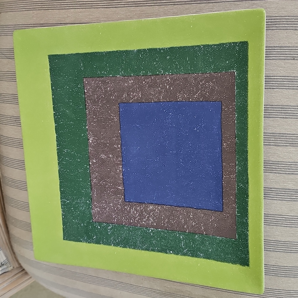 Josef Albers Limited Edition "Study For Homage To The Square" Ceramic Platter